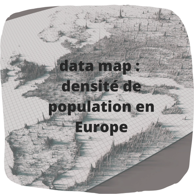 carte de densité de population en Europe